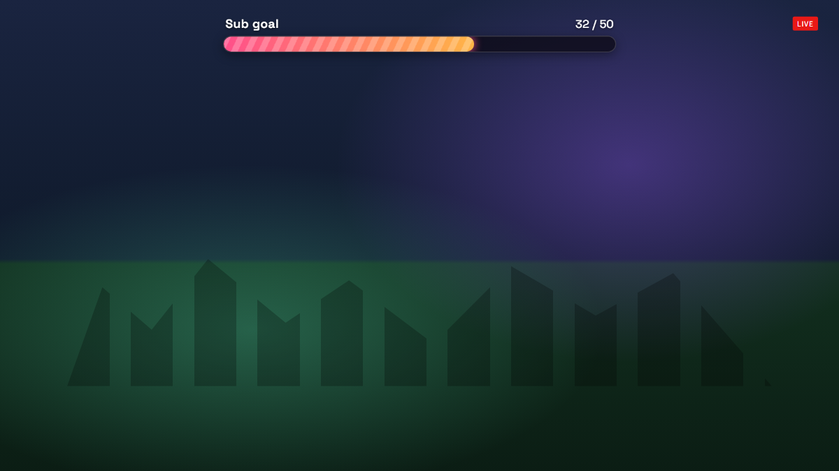 Liquid Goal Bar overlay preview